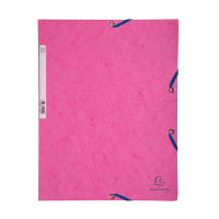 Elastomer folder A4 (3-flap) | pink cardboard | Exacompta 404028