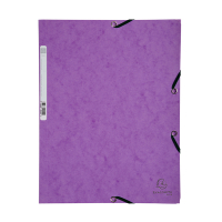 Elastomer folder A4 (3-flap) | purple cardboard | Exacompta 404023
