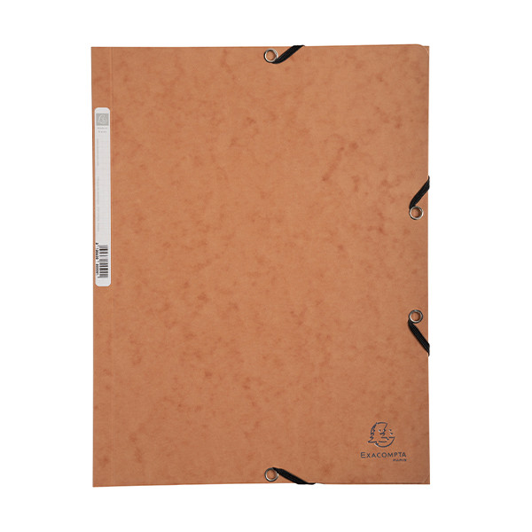 Elastomer folder A4 (3-flap) | tabac cardboard | Exacompta 404029 - 1