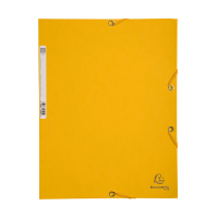 Elastomer folder A4 (3-flap) | yellow cardboard | Exacompta 404024