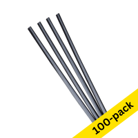 Exacompta Serodo black clamping strips, 3mm (100-pack)  407289