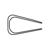Exacompta Serodo black clamping strips, 6mm (25-pack) 697081E 407284 - 5