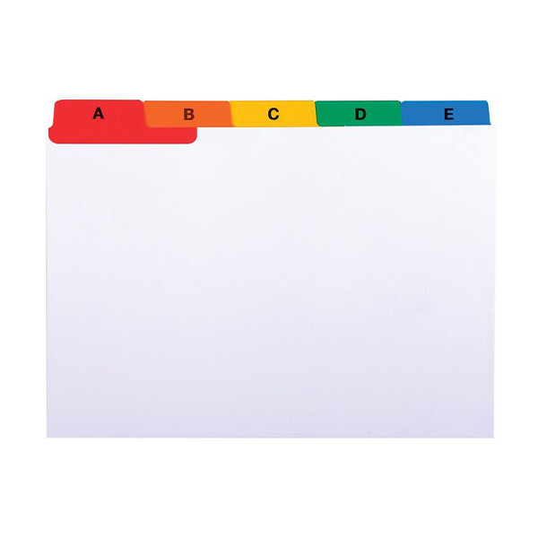 Tab card (A6, white) | Exacompta | 25-pack 404082 - 1