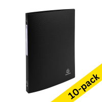 Exacompta black ring binder with 4 O-rings, 15mm (10-pack)  404466