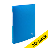 Exacompta blue ring binder with 4 O-rings, 15mm (10-pack)  404467