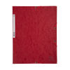Exacompta cherry red A4 glossy cardboard elastomer folder with 3 flaps 404030 - 1