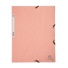 Exacompta coral A4 glossy cardboard elastomer folder with 3 flaps