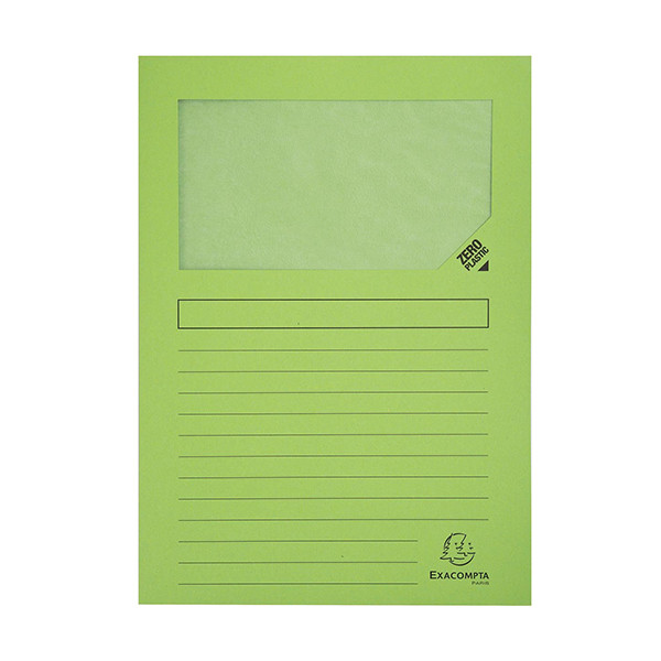 Exacompta green A4 window folder (100-pack) 50107E 404440 - 1