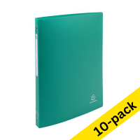 Exacompta green ring binder with 4 O-rings, 15mm (10-pack)  404468