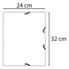 Exacompta old pink A4 glossy cardboard elastomer folder with 3 flaps 55276E 404162 - 6