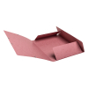 Exacompta old pink A4 glossy cardboard elastomer folder with 3 flaps 55276E 404162 - 3