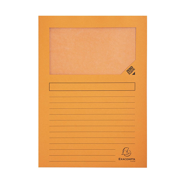 Exacompta orange A4 window folder (100-pack) 50104E 404441 - 1