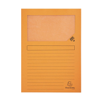 Exacompta orange A4 window folder (100-pack) 50104E 404441