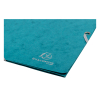 Exacompta pacific blue A4 glossy cardboard elastomer folder with 3 flaps 55272E 404159 - 4