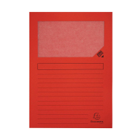 Exacompta red A4 window folder (100-pack) 404442