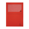 Exacompta red A4 window folder (100-pack) 404442 - 1