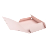 Exacompta soft pink A4 glossy cardboard elastomer folder with 3 flaps 55274E 404161 - 3
