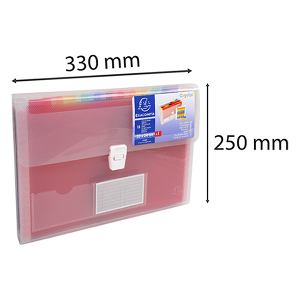 Exacompta transparent project folder (13 compartments) 55298E 404013 - 4