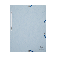 Exacompta turtledove grey A4 glossy cardboard elastomer folder with 3 flaps 55531E 404034