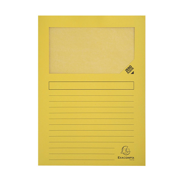 Exacompta yellow A4 window folder (100-pack) 50109E 404439 - 1