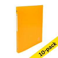 Exacompta yellow ring binder with 4 O-rings, 15mm (10-pack)  404470