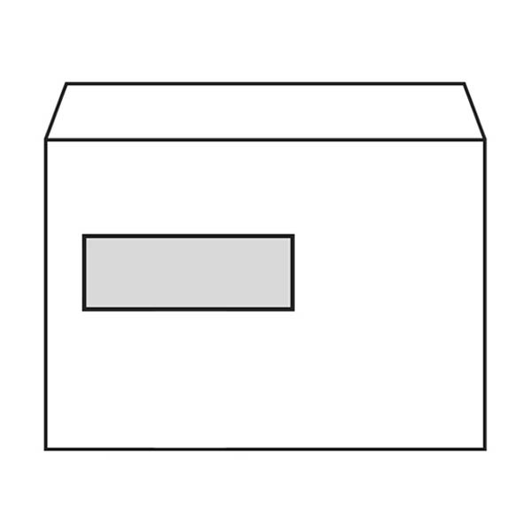Exclusive C5 white envelope self-adhesive window left, 162mm x 229mm (100-pack) 402560-100 209178 - 3