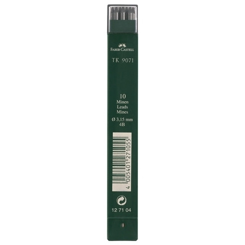 Faber-Castell 4B mechanical pencil refills, 3.15mm (10-pack) FC-127104 220119 - 1