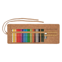 Colouring and graphite pencils in roll-up pouch | Faber-Castell Polychromos | 34-pack 220193