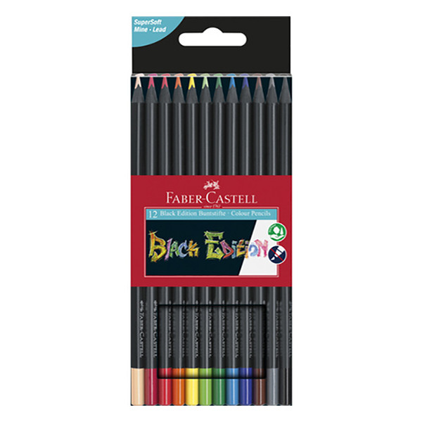 Colouring pencils | Eberhard Faber Classic 'Black Edition' | 12-pack 220162 - 1
