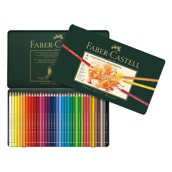 Colouring pencils in tin case | Faber-Castell Polychromos | 36-pack 220194 - 1
