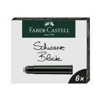 Fountain pen refill | black | Faber-Castell | 6-pack 220172