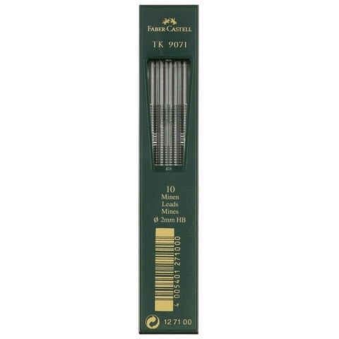 Faber-Castell HB mechanical pencil refills, 2.0mm (10 refills) FC-127100 220112 - 1