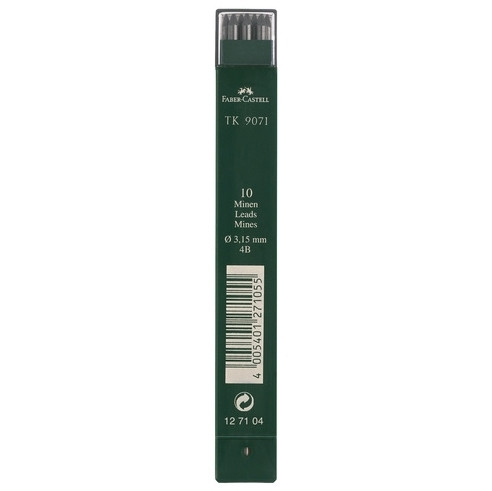Mechanical pencil refill 4B | 3.15mm | Faber-Castell | 10-pack 220119 - 1