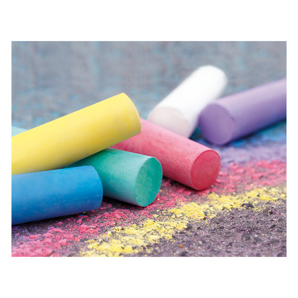Outdoor chalk | assorted colours | Eberhard Faber | 100-pack 220178 - 2