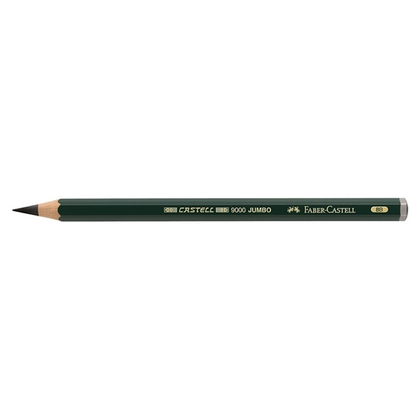Pencil (8B) | Faber-Castell Jumbo 9000 | 12-pack 240055 - 1