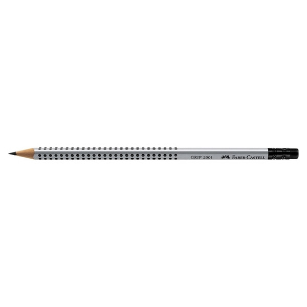 Pencil (B) with eraser | Faber-Castell Grip 2001 | 12-pack 240051 - 1