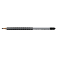 Pencil (B) with eraser | Faber-Castell Grip 2001 | 12-pack