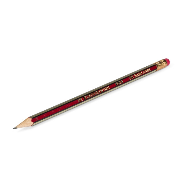 Pencil (B) with eraser | Faber-Castell Pattern 220018 - 1