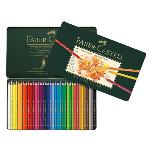 Faber-Castell Polychromos colouring pencils in a tin case (36-pack) FC-110036 220194 - 1