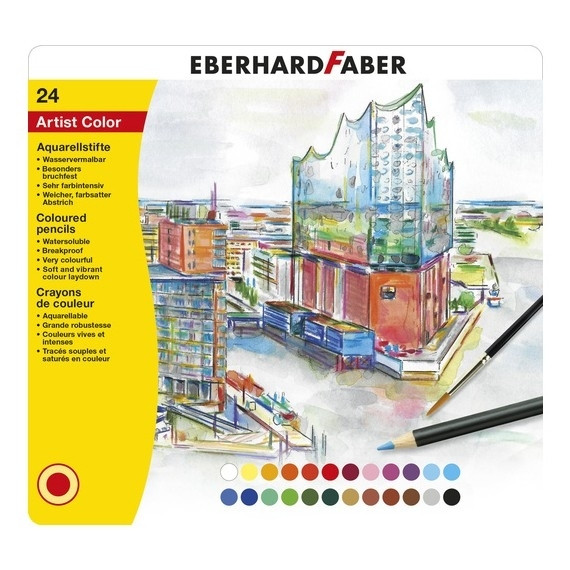 Watercolour colouring pencils | Eberhard Faber | 24-pack 220126 - 1
