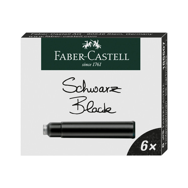 Faber-Castell black ink refill (6-pack) FC-185507 220172 - 1