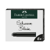 Faber-Castell black ink refill (6-pack)