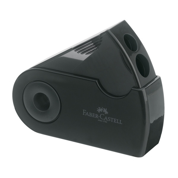 Faber-Castell black pencil sharpener with collection tray FC-182700 220082 - 1