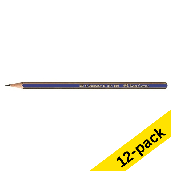 Faber-Castell gold-faber pencil (5B) (12-pack) 240046 - 1