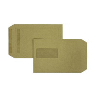 Falcon C5 manila self-adhesive envelope with window on left, 162mm x 229mm (500-pack) 520103