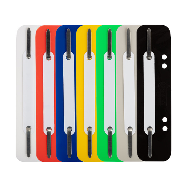 Fastener strips with perforation 6 or 8cm | assorted colours | 123ink | 250-pack 301551 - 1
