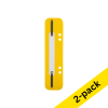 Fastener strips with perforation 6 or 8cm | yellow | 123ink | 100-pack x2 202144 - 1