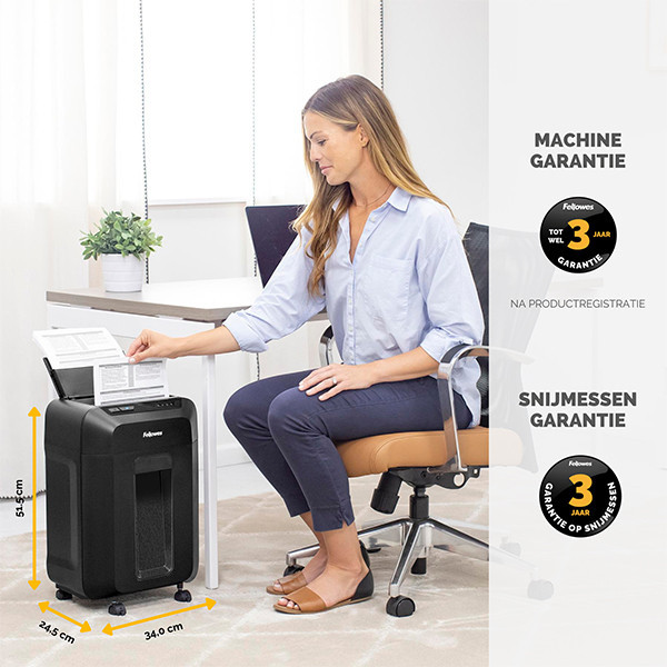 ⭐ P4 paper shredder | Fellowes AutoMax 90M cross-cut 848136 - 6