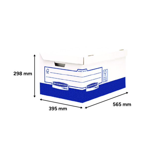 A4/A3 archive box 800 x 1330 x 100mm | Fellowes Bankers Box | 1-pack 214156 - 2