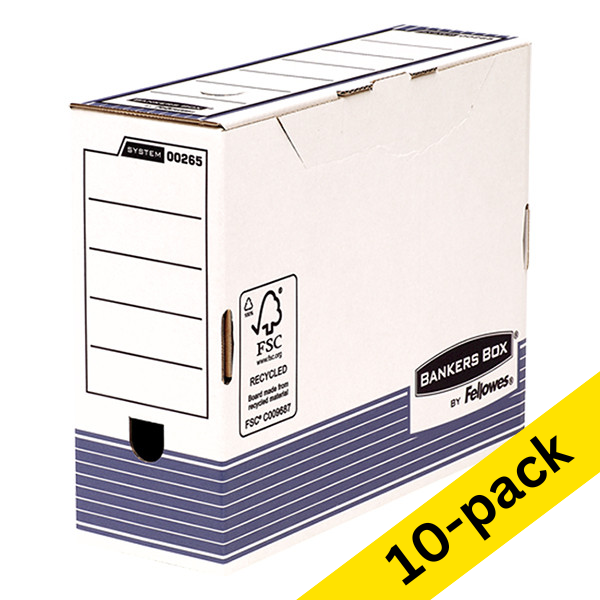 A4 archive box 327 x 111 x 265mm | Fellowes Bankers Box | 10-pack 214151 - 1